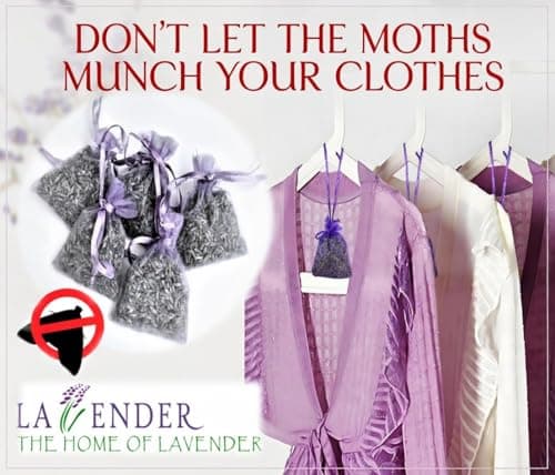 3drom 12 Sachets of Premium Dried Premium Lavender in Delicate Lilac Organza Bags - Natural Home Fragrance, Sleep Aid, Gifts & Moth Repellent — view 4