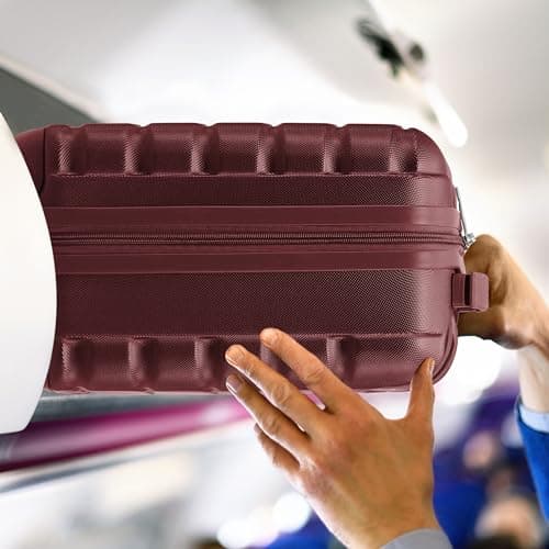 Flight Knight 40x20x25 Ryanair Underseat Cabin Bag, Lightweight Suitcase, Small Durable 4-Wheel Cabin Case, Maximum Carry-On Size, ABS Hard Shell, 10kg Hand Luggage Bag- 40 x 20 x 25 — view 5