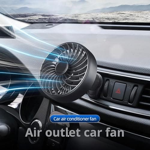 Efficiency USB Car Vent Fan Fast Cooling Solution Portable Cooling Clip Fan for Hot Days Road Trip Car Vent Exhaust Coolers — view 4