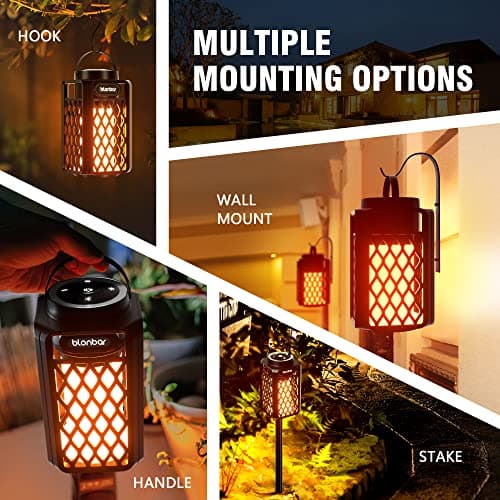 blonbar Led Flame Speaker,Outdoor Bluetooth Speaker with Torch Atmosphere,10W Outdoor Portable Stereo Speaker,IP65 Waterproof Torch Lights for Patio Home Decor,Ideal for Men Women Couples Dads Moms — view 5
