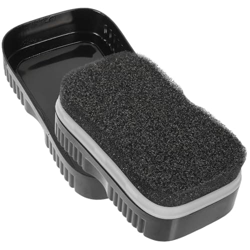 Double Sided Shoe Polish Sponge with Plastic Cover for Leather Shoes