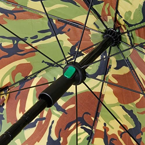 DNA Leisure 45" Fishing Umbrella with Tilt Function + Brolly Ground Spike DPM Camo – Waterproof Angling Shelter Set for Carp & Coarse Fishing Anglers Accessories — view 6