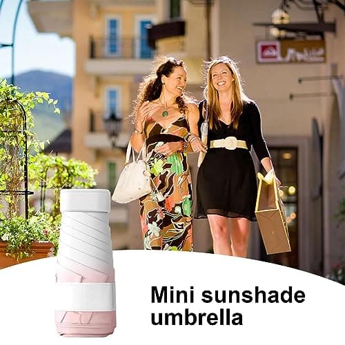 Fulenyi Sunshade Umbrella, Travel Umbrella, Sun UV Protection, Flat, Foldable, Windproof, Fast Dry Umbrella, Ultra Lightweight, Pocket Umbrella For Walking, Small Umbrella For Rain & Sun — view 2