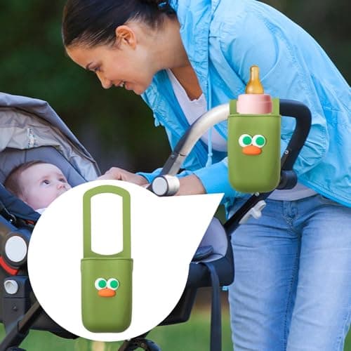 Stroller Water Bottle Holder Spill-Proof Non-Slip Portable Beverage Phone — view 3