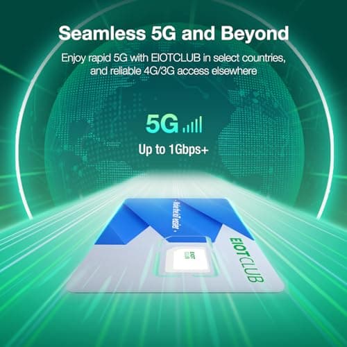 EIOTCLUB BizGlobeLink Prepaid SIM Card International Use 200 Countries Data 5G/4G LTE No Contract Rechargeable Mobile Phones Wi-Fi Routers — view 2