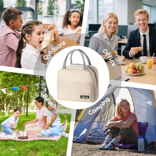 YUDANSI Insulated Lunch Bags for Women Men Kids, Small Cooler Bags for Work — view 5
