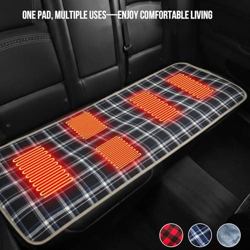 Heating pad, Camping Sleeping Mat with 5 Heating Zones Outdoor Electric Heat Pad 3 Adjustable Temperature Waterproof Warm Sleeping Mat for Cold Weather Camping Or Hiking Adventures — view 5