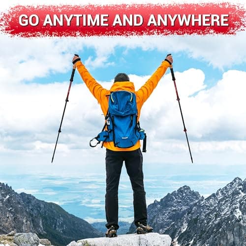 TheFitLife Durable 7075 Aluminum Trekking Poles, Walking Sticks For Hiking — view 6