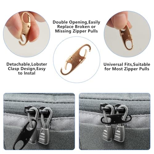 15 Pcs Zipper Clips Anti Theft, Zipper Locks for Backpacks — view 5