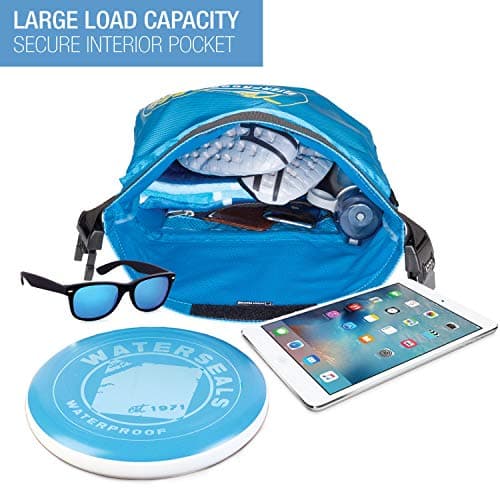 Lewis N. Clark Unisex's Waterseals Locking Backpack + Waterproof Bag, Teal, One Size — view 2