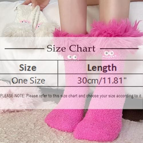 3D Animal Socks Women Teenage Girls Gifts Knit Sloth Hugging Novelty Funny Soft Warm Thermal Slipper Socks Ladies Knitted Home Bed Sock Cute Christmas Presents Black — view 4