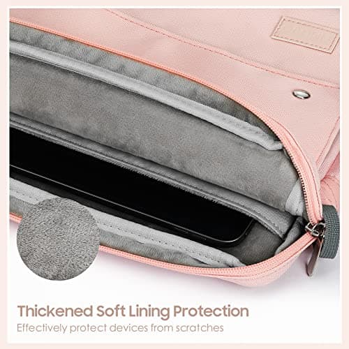 TiMOVO 9-11" Tablet Sleeve with Strap for iPad A16 Tab, Pink — view 4