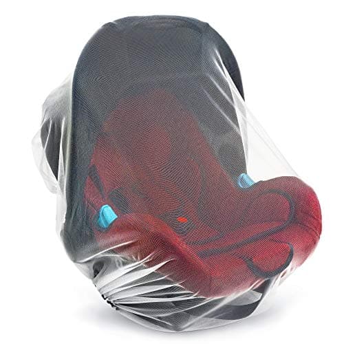 Baby Mosquito Net for Stroller, Carrier & Bassinet – Elastic Drawstring for Snug Fit Netting - Infant Bug Net for Jogger, Car Seat & Pack N Play – 1000 Mesh Toddler Canopy & Gift Packaging — view 6