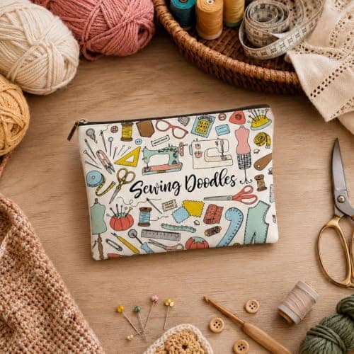 Craft Bag, Makeup Bag, Sewing Organiser, Waterproof Travel Pouch — view 5