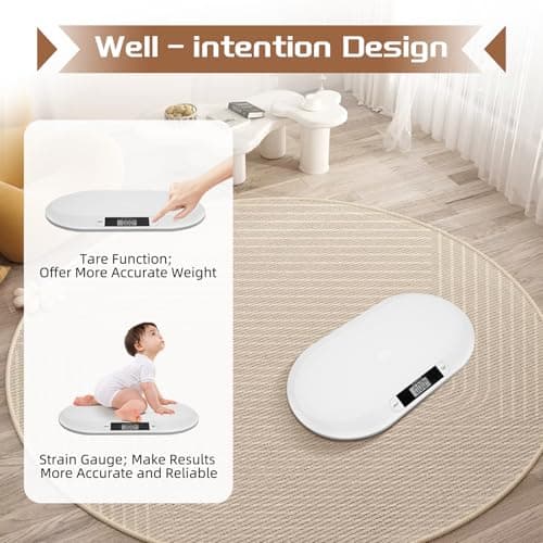 FENGLY Digital Baby Scale, 20kg/44lbs Infant Weighing with Tare Function — view 5