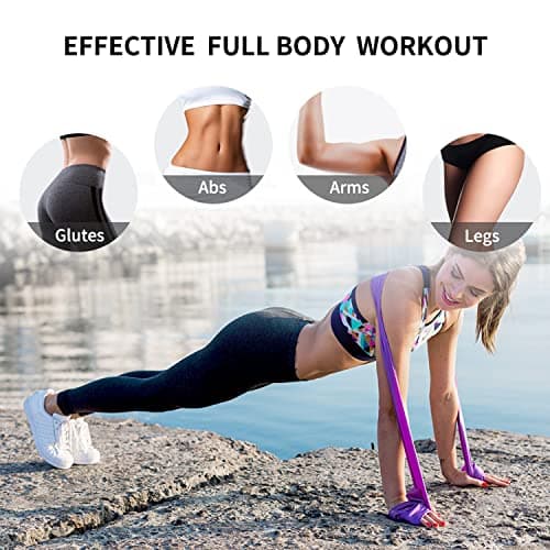 PROIRON Latex-Free Resistance Bands, Exercise Bands for Strength Training, Yoga, Pilates, Stretching, Home Gym Workout, Upper Lower Body, Light Medium Heavy — view 4