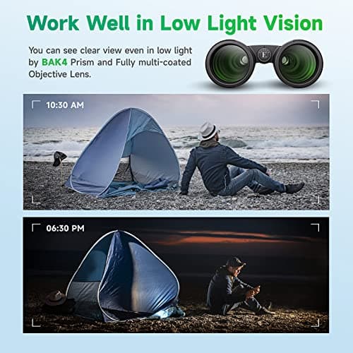 12x42 HD Binoculars for Adults, Super Bright High Power Compact Binoculars — view 3