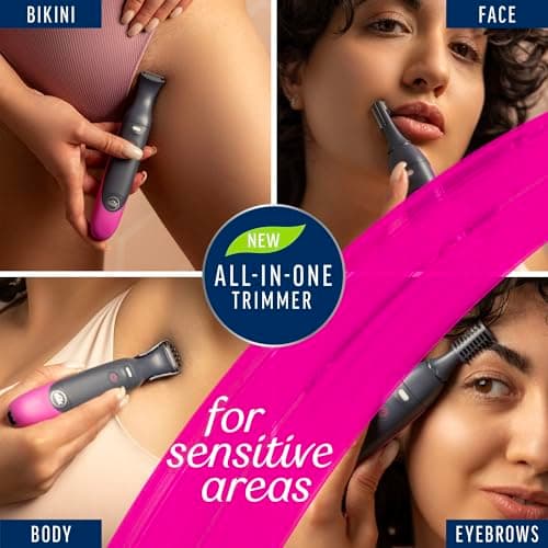 Veet Expert Women's Electric All-in-One Trimmer, Bikini, Face & Body — view 2
