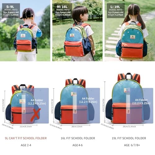 shukiku 15 Inch Kids Backpack for School & Travel, Medium, for Girls & Boys 5-8 — view 5