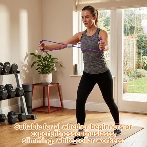 Resistance Band Women, Resistance Bands with Handle, Full-Body Strength Training at Home, Portable Workout During Travel — view 6