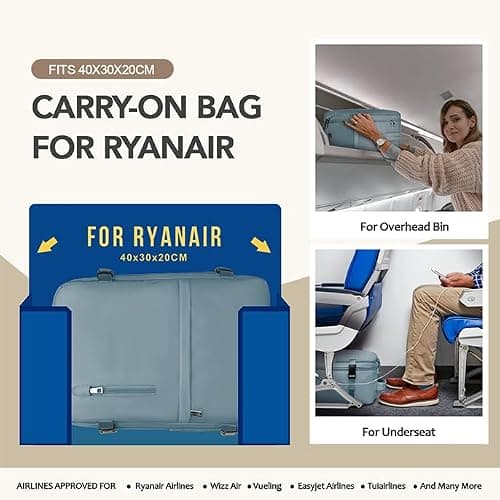 Xkdoai for Ryanair Cabin Bags 40x30x20, Travel Backpack Womens — view 2