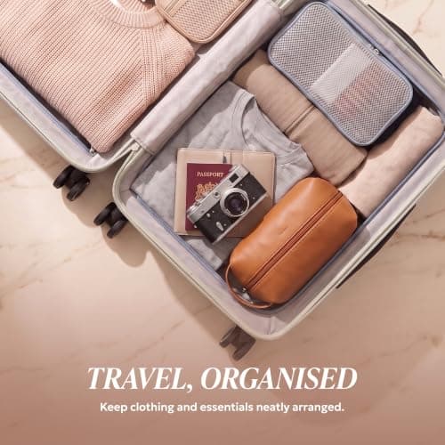 LUGG Vacay 32 Inch Suitcase, ABS Hard Shell Luggage with TSA Indent Lock, Aluminium Trolley Handle, 360° Spinner Wheels, Water-Resistant & Durable, Airline Compatible (86 x 31 x 58cm)-1 Year Warranty — view 6