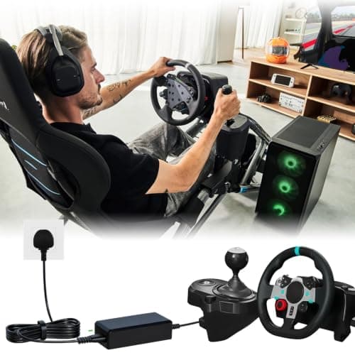 24V Power Supply Cable for Logitech G29 G920 G923 G27 G940 G25 Racing Wheel — view 4