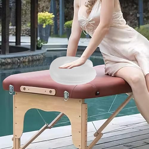 DIYEAH Memory Foam Face down Pillow for Beauty Salon, U-shaped Spa Massage Headrest Cushion 28x28x8cm Breathable Vent Holes, Reusable Professional Massage Table Pad — view 4