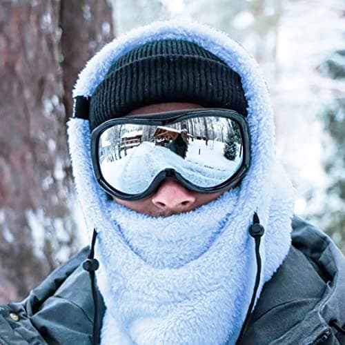 Shy Velvet Thermal Balaclava Unisex Wind-Resistant Ski Mask Fleece Cycling Motorcycle Balaclava Men Face Coverings Women Cold Weather Face Mask Female Sky Blue — view 4
