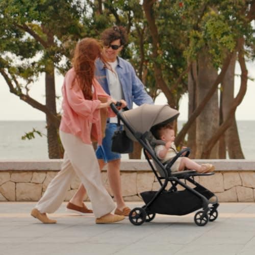 Silver Cross Nia Travel Stroller & Carrycot, Birth to 22kg, Champagne — view 2