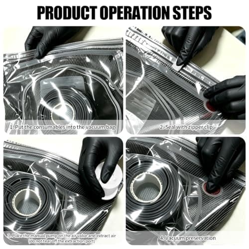 12Packs Filament Storage Bags with Pump 3D Printing Filament Vacuum Bags — view 3