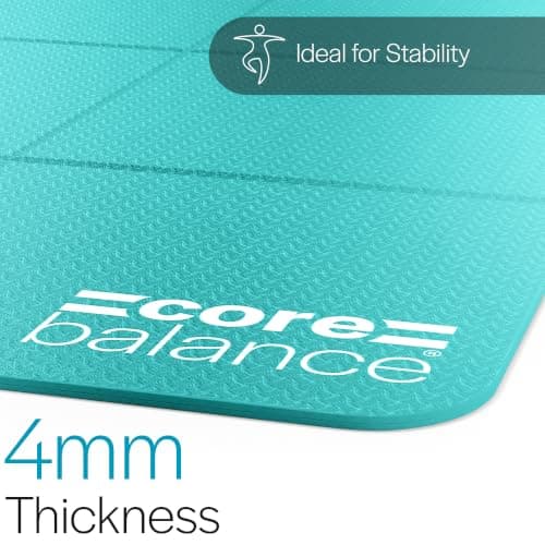 Core Balance Foldable Travel Yoga Mat, Teal — view 4