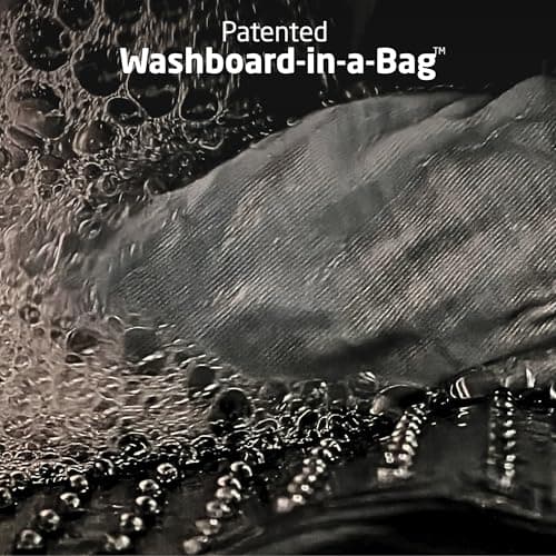 Scrubba Wash Bag - Patented Washboard-in-a-Bag™ Portable Travel Washing Machine for Camping, Backpacking, Cruises & Hotels - Pack Light, Wash Clothes Anywhere in Minutes (~140g) — view 3
