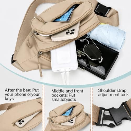 Bumbag Fanny Pack for Women,Waterproof Men Waist Bag — view 5
