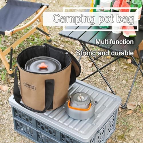 Camping Utensil Bag – Portable Cookware Organizer, Zipper Pouch — view 4