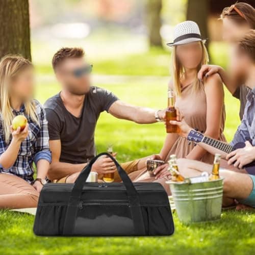 Stainless Steel Grill Tool Organizer 20cm Double Mesh — view 3