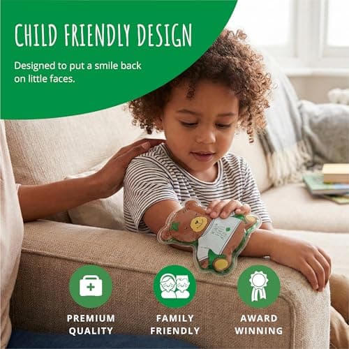 Mini First Aid Hot and Cold Gel Packs Reusable - Teddy Cold Compress for Kids Bumps, Scrapes and Sprains or Warm Compress for Muscle Aches and Pains, First Aid Kit Essential, As Seen on Dragons’ Den — view 4