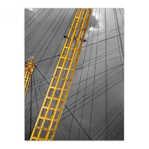 SHUYINGHENGXIE Minimalism Telegraph Pole Pictures Nordic Poster Painting On Canvas Modern Print Wall Art Bedroom Home Decor No Frame-30x40cmX2 — view 2