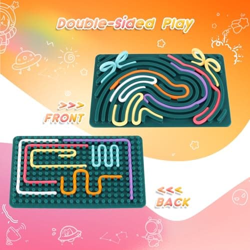 ddLUCK Sensory Activity Board for Autism ADHD, Fidget Toys for Kids Adults — view 2