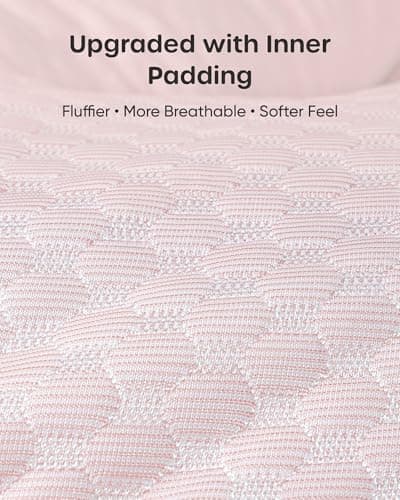 Nuliie Pregnancy Pillow for Sleeping, U Shaped (Breathable Light Pink) — view 6