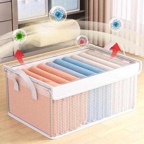 Storage Baskets for Shelves Closet Organizer Stackable Boxes — view 3