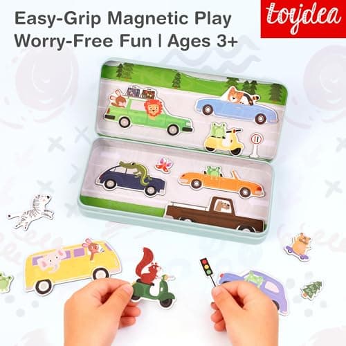 Toydea Magnetic Puzzle Box for Kids Ages 3-5, Car Travel Puzzle Game — view 2