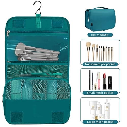 BAGAIL 10 Set Packing Cubes Various Sizes Packing Organizer for Travel Accessories Luggage Carry On Suitcase - Teal — view 3