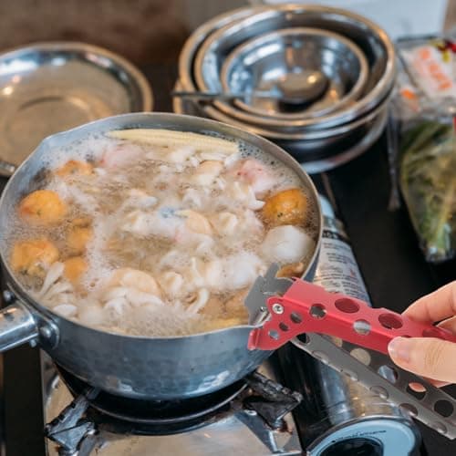 Healeved Anti Slip Camping Pot Clip Holder, Aluminum Alloy Pan Clamp — view 4