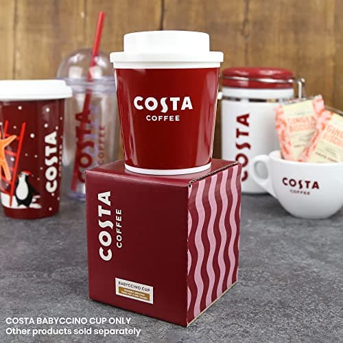 Kimm & Miller Costa Coffee Babyccino Kids Travel Mug - Small Reusable Plastic Coffee Cup with Lid (150ml) - Kids Mugs or Adults Espresso Travel Cup — view 6