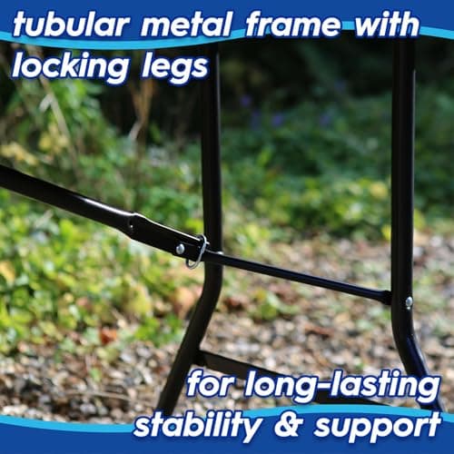 Harbour Housewares Rectangle Folding Trestle Tables - 180cm (6ft) - Black - Pack of 2 Outdoor Folding Table for Picnic, BBQ, Garden, Camping, Wedding, Party Catering — view 4