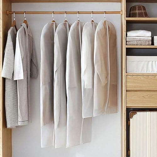10 Pack Garment Dress Bags Covers with Zip (5Pcs 60*100CM + 5Pcs 60*120CM) — view 6