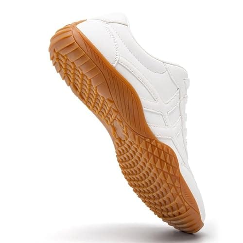 XKOWUO Womens Walking Grounding Sneaker Zero Drop Sole Lightweight Road Running Shoes Non-Slip Tennis Sneakers Breathable Fashion Athletic White_ZSize 5 — view 2