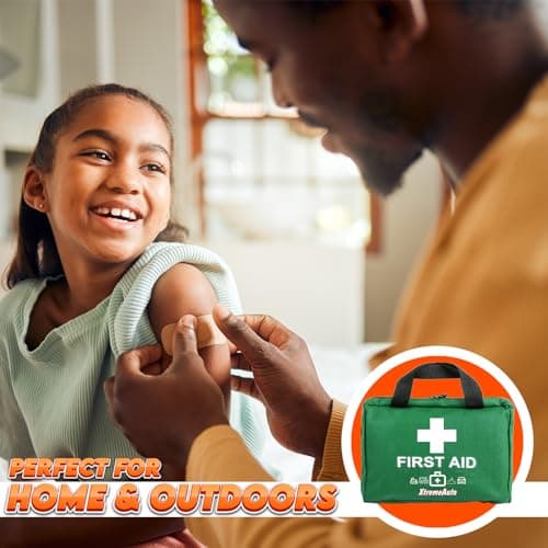 Xtremeauto 212 Piece Premium First Aid Kit - Jumbo First-Aid Kit Includes Eyewash, X2 Ice Packs, Emergency Medical Kits with Plasters & Essentials for Home, Office, Car, Sports, Camping, Business — view 4