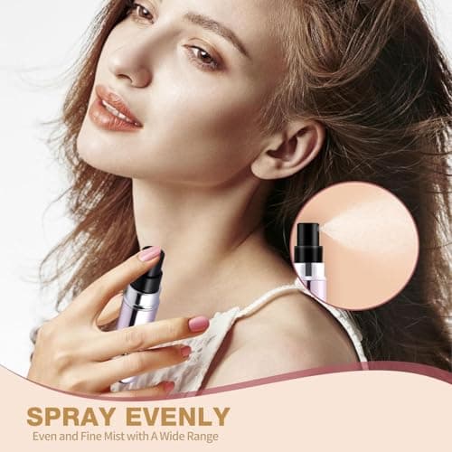 OBSGUMU 4pcs Mini Perfume Travel Bottle, Perfume Atomiser Refillable, 5ML Spray Bottles, Portable for Travel Holiday, Outdoor Activities and Business — view 5